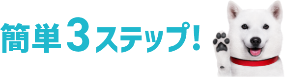 簡単3ステップ！